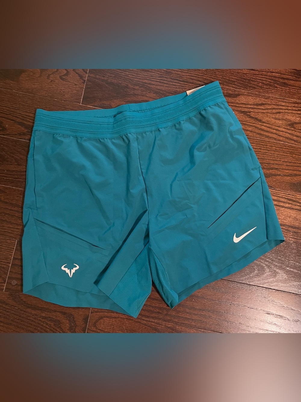 New w. Tag - Nike Rafa Nadal Dri-FIT 7” Shorts – Geode Teal – Rare Colorway